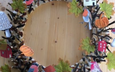 Couronne décorative en bois