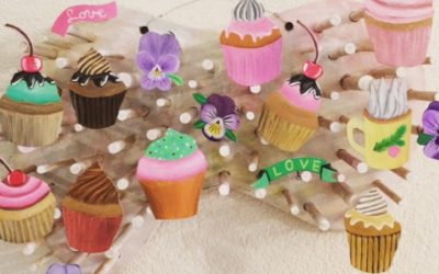 Tableau décoratif cupcake