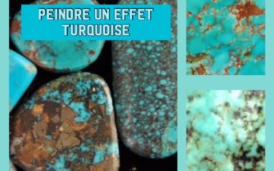 Peindre un effet fausse turquoise.